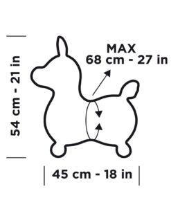 GYMNIC - Rody Bounce Horse, Hopping Ride on Horse for Toddler, Inflatable Horse, Bouncy Animals for Toddlers and Children, Outdoor Toys, Blue 13 61bjosF7Z4L