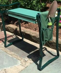 Ohuhu Garden Kneeler and Seat, Heavy Duty Garden Stool with EVA Foam Kneeling Pad, Foldable Gardening Bench with 2 Tool Pouches, 2-in-1 Portable Gardening Supplies, Idea Gifts for Women Men Seniors 51 61bke3HlosL