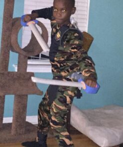 California Costumes Toys Special Ops Ninja Large Green/Brown Standard Packaging 10 61bkjFASGwL