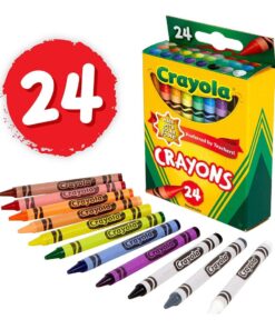 Crayola Crayons, 24 Count Pack, Assorted Colors, Art Supplies for Kids, Ages 4 & Up 13 61bkzo GPLL