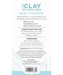 Redmond Clay Baby Powder, 3 Ounce, 10 Ounce (1 Pack) 3 Ounce (Pack of 1) 7 61bl3rbTQ9L