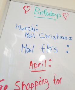 VIZ-PRO Magnetic Whiteboard/Dry Erase Board, 48 X 36 Inches, Silver Aluminium Frame 32 61bl71lcIHL