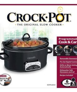 Crock-Pot Programmable 6 Quart Slow Cooker - Black 6 61blJ5E3vQL