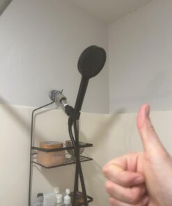 Cobbe Filtered Shower Head with Handheld, High Pressure 6 Spray Mode Showerhead with Filters, Water Softener Filters Beads for Hard Water - Remove Chlorine - Reduces Dry Itchy Skin, Matte Black Round 1. Matte Black 33 61blWJCiRAL