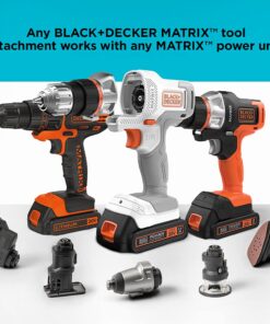 BLACK+DECKER 20V MAX Matrix Cordless Drill/Driver (BDCDMT120C), Drill Kit (Orange) Drill Kit (Orange) 23 61blYlEodUS
