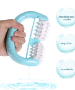 Handheld Massage Roller,Full Body Anti Cellulite 2 Wheels Manual Muscle Massager Fit for Foot Hand Body Neck Head Leg Pain Relief 17 61bloQFAmDL