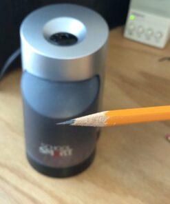 School Smart Vertical Electric Pencil Sharpener, For Classroom, Home, and Office Use, Black and Grey 34 61blrgGBdbL