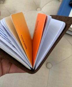 Pocket Travelers Notebook, Refillable Leather Travel Journal for Men & Women, Notebook Cover for Field Notes, Moleskine Small 3.5 x 5.5 Inches, Brown 55 61bmCRDNIVL