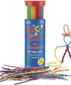 Wikki Stix Doodler, Fidget Toy Plus Arts & Crafts for Kids; Non-Toxic Waxed Yarn, Reusable Hands-on Fun! 6-inch Assorted Colors; 24-Pack. 26 61bn1x7uieL