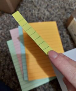 Amazon Basics Lined Sticky Notes, 4 x 6-Inch, Assorted Colors, 5-Pack 38 61bn7R4Sz8L