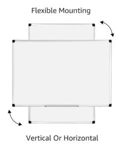Amazon Basics Magnetic Dry Erase White Board, 36 x 24-Inch, Aluminum Frame, Silver/White 24" x 36" Magnetic, Aluminum Frame 24 61bnk7bPkFL