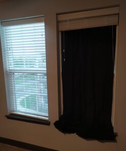 Amazon Basics Portable Window Blackout Curtain Shade with Suction Cups for Travel, 2-Pack, 78"L x 50"W, Black 33 61bomj6MGAL