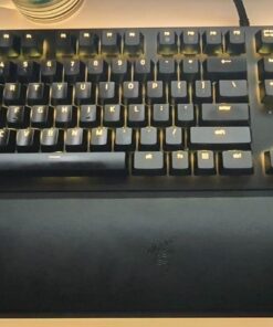 Razer Huntsman Elite Gaming Keyboard: Fast Keyboard Switches - Clicky Optical Switches - Chroma RGB Lighting - Magnetic Plush Wrist Rest - Dedicated Media Keys & Dial - Classic Black 41 61bosl9q3JL 2