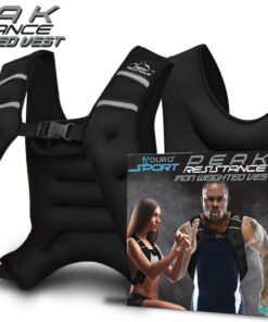 Aduro Sport Weighted Vest Workout Equipment, 4lbs/6lbs/12lbs/20lbs/25lbs/30lbs Body Weight Vest for Men, Women, Kids 6 Pounds (2.72 KG) 20 61bqT9C9lL