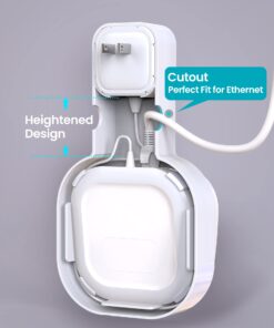 DG-Direct Wall Mount Holder for eero 6 and eero 6+ Router Mesh Wi-Fi System, No Messy Wires, The Outlet Wall Mount Holder for eero 6 Plus, Stand Bracket for eero 6 Extender Space Saving (2 Pcs) 2 Pcs 12 61bqUzU7AkL