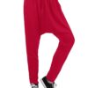 uxcell Men's Harem Drop Crotch Hip Hop Yoga Parachute Baggy Hammer Pants 30 Red 13 61bsuPf26FL