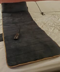 Snailax Massage Mat with 10 Vibrating Motors and 4 Therapy Heating pad Full Body Massager Cushion for Relieving Back Lumbar Leg SL-363 38 61bt6A4hYwL