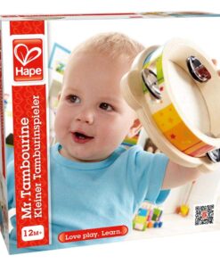 Hape Tab Along Mr. Tambourine | Kid's Wooden Drum Musical Instrument 13 61btU8KZRL