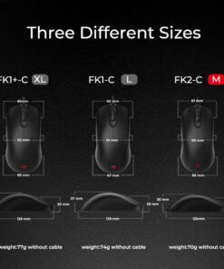 BenQ Zowie FK2-C Symmetrical Gaming Mouse | Professional Esports Performance | Driverless | Paracord Cable | Revisioned C-Features | Matte Black | Medium Size 8 61bumhhZfL