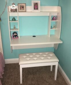 HOMCOM Piano Bench, Duet Piano Chair with Faux Leather Padded Cushion and Wooden Frame, Button Tufted Keyboard Bench, White Country White 56 61buwjnfOLL