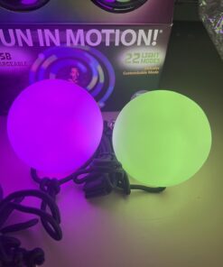 Spinballs Glow.0 LED Poi Balls Glow – USB Rechargeable with 22 Vibrant Color Light Modes & Patterns – Durable, Soft-Core LED Poi Spinning Balls with Adjustable Leashes & Double-Loop Handles 22 61buz6t1H9L