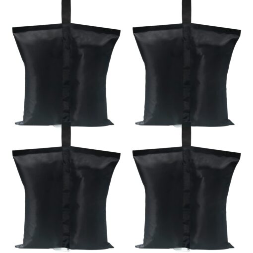 ABCCANOPY Canopy Weights 112 LBS Gazebo Tent Sand Bags,4pcs-Pack (Black) Medium Black