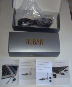 RUBAN Notebook Lock and Security Cable (PC/Laptop) Two Keys 6.2 Foot (Black) only fit Security Slot (7x3mm) 35 61bwRQk42L