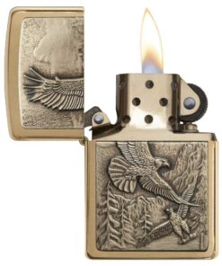 Zippo Eagle Lighters Brushed Brass 26 61bwn58rgxL
