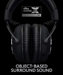 Logitech G PRO X Wireless Lightspeed Gaming Headset with Blue VO!CE Mic Filter Tech, 50 mm PRO-G Drivers, and DTS Headphone:X 2.0 Surround Sound Black Generation 1 35 61bxSP69CmL