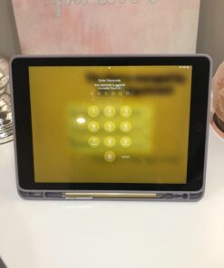 Soke iPad 6th/5th Generation Case with Pencil Holder, Smart iPad 9.7 inch Cases Trifold Stand with Shockproof Soft TPU Back Cover and Auto Sleep/Wake Function for Apple iPad 2018/2017, Violet 91 61bxTe4PkZL