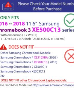 mCover Case Compatible for 2016~2018 11.6" Samsung Chromebook 3 XE500C13 Series Laptop Computers ONLY (NOT Fitting Any Other Samsung Models) - Clear 11 61by s8uEDL