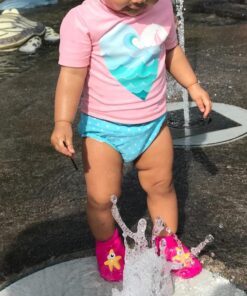 SUIEK Baby Boys Girls Swim Water Shoes Toddler Sandals for Pool Beach 6-12 Months Infant Rose Red 21 61bz0VKSIvL