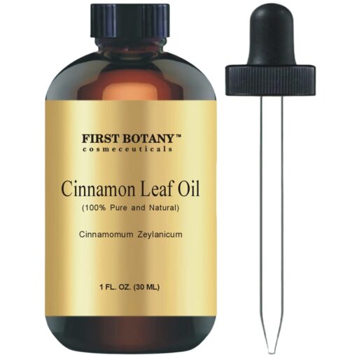 100% Pure Cinnamon Essential Oil - Premium Cinnamon Oil for Aromatherapy, Massage, Topical & Household Uses - 1 fl oz (Cinnamon)