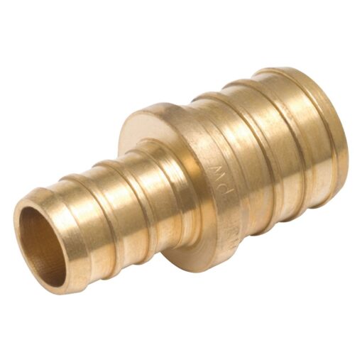 SharkBite UC009LFA Brass PEX Reducing Coupling, 3/8" x 1/2"