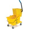 Carlisle FoodService Products Mop Bucket with Side-Press Wringer for Floor Cleaning, Restaurants, Offices, And Janitorial Use, Polyproylene, 26 Quarts, Yellow 14 61c0jSnhe L