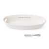 Mud Pie Farmhouse Inspired Serving Bowl Body Bread Basket Set, One size, White 9 61c2E2XigmL