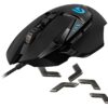 Logitech G502 Proteus Spectrum RGB Tunable Gaming Mouse, 12,000 DPI On-The-Fly DPI Shifting, Personalized Weight and Balance Tuning with (5) 3.6g Weights, 11 Programmable Buttons 45 61c2b6tJcTL