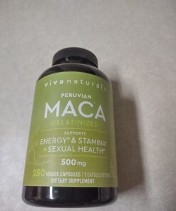 Peruvian Maca Root Supplement for Women & Men, 500mg - Traditionally Used to Support Sexual Well-Being, Stamina & Endurance - 250 Yellow Maca Root Powder Capsules 30 61c3Lum470L