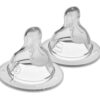 MAM Bottle Nipples Medium Flow Nipple Level 2, for 2+ Months, SkinSoft Silicone Nipples for Baby Bottles, Fits All MAM Bottles, 2 Pack 2 Count (Pack of 1) Medium Flow, 2 Pack 18 61c3MtlnmxL