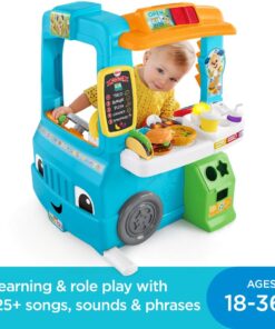 Fisher-Price Laugh & Learn Toddler Learning Toy Servin’ Up Fun Food Truck Electronic Playset With 24 Accessories For Ages 18+ Months 24 61c5HUB8xHL