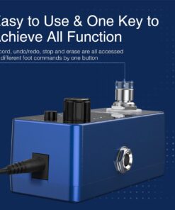 LEKATO Looper Pedal, Guitar Looper Pedal with SYNC & Tuner Function,Loop Pedal with LED Screen Looper Pedal for Electric Guitar Bass Unlimited Overdubs 3 Loops 18 Minutes Record Time(Blue) BLue 9 61c5YcQoY2L