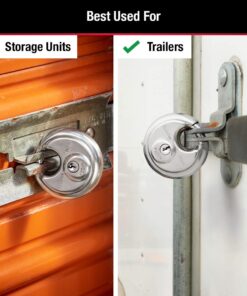 Master Lock 40D Stainless Steel Discus Padlock with Key,Silver 1 Pack 11 61c5jXNFGL