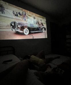 Mini Projector, VOPLLS 1080P Full HD Supported Video Projector, Portable Outdoor Home Theater Movie Projector, 50% Zoom, Compatible with HDMI, USB, AV, Smartphone/Tablet/Laptop/PC/TV Box A-Mini projector 35 61c6EJbppL