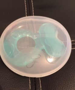 Nuby Silicone Teethe-EEZ Teether with Bristles, Includes Hygienic Case, Aqua Teal 24 61c6mMc0qgL