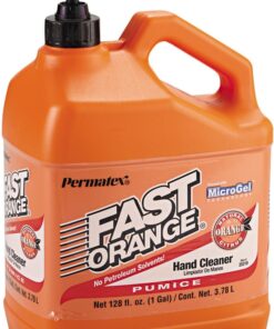 Fast Orange Permatex 25217 Pumice Lotion, Heavy Duty Hand Cleaner, Natural Citrus Scent, Waterless Cleaner For Mechanics, Strong Grease Fighter, 1/2 Gallon, Orange, 64 Fl Oz (Pack of 1) 64 Fl Oz (Pack of 1) 28 61c8qlgAksL