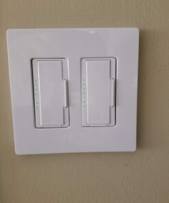 Lutron Claro 2 Gang Decorator/Rocker Wallplate, Gloss, White (1-Pack) | CW-2-WH 1 Pack 30 61c8rlGmPoL