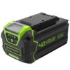 Greenworks 40V 4.0Ah Lithium-Ion Battery (Genuine Greenworks Battery / 75+ Compatible Tools) 4.0Ah Battery 6 61c9HFFhKML