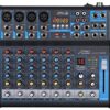 Audio2000'S AMX7323 Professional Eight-Channel Audio Mixer with USB Interface, Bluetooth, and DSP Sound Effects 8-Channel Mixer with Bluetooth & Sound Effect 17 61cAqKntIL