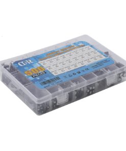 OCR 24Value 500pcs Electrolytic Capacitor Assortment Box Kit Range 0.1uF-1000uF 18 61cBXt004QL