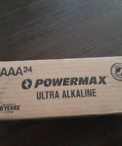 Powermax 24-Count AAA Batteries, Ultra Long Lasting Alkaline Battery, 10-Year Shelf Life, Reclosable Packaging 1 Count (Pack of 24) 20 61cCFsdM6tL